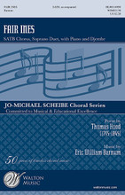 Fair Ines by Eric William Barnum and Thomas Hood. For Choral, Djembe (SATB). Walton Choral. 24 pages. Walton Music #WJMS1130. Published by Walton Music.

Your sopranos will love this romantic work, telling the heartfelt story of love lost! Featuring djembe, the appeal of this artful and commanding work lies in the expression, enabling your choir to shine! For mature high school and college choirs alike. Duration: ca. 6:40.

Minimum order 6 copies.