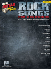 Rock Songs for Beginners. (Easy Guitar Play-Along Volume 9). By Various. For Guitar. Easy Guitar Play-Along. Softcover with CD. Guitar tablature. 64 pages. Published by Hal Leonard.

The Easy Guitar Play-Along® series features streamlined transcriptions of your favorite songs. Just follow the tab, listen to the CD to hear how the guitar should sound, and then play along using the backing tracks. The CD is playable on any CD player, and is also enhanced with Amazing Slowdowner technology so Mac & PC users can adjust the recording to any tempo without changing the pitch! This volume features: Are You Gonna Be My Girl • Buddy Holly • Everybody Hurts • In Bloom • Otherside • The Rock Show • Santa Monica • When I Come Around.