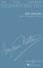 Deo Gracias (from 'A Ceremony of Carols'). (SATB and Harp or Piano). By Benjamin Britten (1913-1976). For Choral, Piano Accompaniment (SATB). Boosey & Hawkes Sacred Choral. 12 pages. Boosey & Hawkes #M051481606. Published by Boosey & Hawkes.
Product,53905,Purple People Eater (TB)"