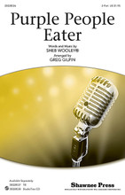 Purple People Eater by Sheb Wooley. Arranged by Greg Gilpin. For Kazoos (2-Part). Choral. 12 pages. Published by Shawnee Press.

Don't be scared! This Purple People Eater only wants to play in a rock and roll band! Have some fun performing this crazy 1958 chart-topper, complete with optional kazoos and hilarious solo opportunities using funny voice effects. It's a terrific novelty feature for your guys! Available separately: 2-Part, TB, StudioTrax CD. Duration: ca. 2:10.

Minimum order 6 copies.