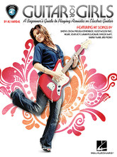 Guitar for Girls. (A Beginner's Guide to Playing Acoustic or Electric Guitar). For Guitar. Guitar Educational. Softcover with CD. Guitar tablature. 64 pages. Published by Hal Leonard.

Finally, a guitar method designed specifically for girls that teaches how to play using real songs by the world's most popular female artists and songwriters! This fun and easy-to-use book/CD pack will get you strumming chords and singing your favorite songs in no time, without even having to read music. Whether you're an absolute beginner or a budding songwriter, you'll gain many valuable tools as you progress through the book, which is loaded with inspirational quotes and words of encouragement. Topics covered include: guitar basics, tuning, basic chords, strumming techniques, chord alternatives, power chords, tab, single-string picking, palm muting, using a capo, creative songwriting ideas, and more! Songs include: Angel • Back on the Chain Gang • Beautiful • Come to My Window • Girls with Guitars • I Love Rock 'N Roll • Landslide • Mean • We Got the Beat • You Oughta Know • and more.