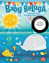Baby Beluga (A Musical Revue Featuring Songs by Raffi). Arranged by Mark A. Brymer. For Choral (CLASSRM KIT). Expressive Art (Choral). Published by Hal Leonard..

Shake your sillies out and wiggle your waggles away! Baby Beluga is going on a new adventure down by the bay! Rediscover the delightful music and hilarious lyrics of popular children's songwriter, Raffi, with songs that have entertained toddlers to grade schoolers for years. His skillful combination of rhythm, rhyme and repetition makes singing loads of fun and builds speech and listening skills! Perfect for a short program in the classroom or on stage, this 15-minute revue features five songs by Raffi, piano/vocal arrangements with simple movement suggestions, reproducible singer parts and easy-to-learn, rhyming narration that is adaptable for groups of all sizes. Available separately: Teacher Edition, Performance/Accompaniment CD, Classroom Kit (Teacher and P/A CD). Approximate Performance Time: 15 minutes. Suggested for grades K-2.

Song List:

    Shake My Sillies Out
    Brush Your Teeth
    Baby Beluga
    Rise And Shine
    Down By The Bay