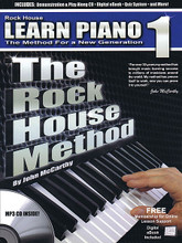 The Rock House Method: Learn Piano 1. (The Method for a New Generation). For Piano/Keyboard. Rock House. Softcover with CD. Guitar tablature. 60 pages. Published by Hal Leonard.

Designed for piano or electric keyboard, learn the essential techniques, knowledge and everything you need to start playing now! Start with proper posture and hand position for comfortable playing. Next, follow a gradual and progressive learning path to read music notation, rhythm, timing, and how they are used to play songs. Techniques are demonstrated with audio play along backing tracks. Use quizzes to help reinforce new concepts and gauge your progress. Whether you are learning on your own or with an instructor this compressive book is a great place to start your musical journey!

This step-by step-course has 60 pages of lessons and can be used with a teacher or self-guided. Includes: CD with backing tracks you practice with, lifetime web membership for 24/7 lesson support. Also includes a quiz system that helps you track your progress, digital version you get when you register for support at the web site and much more.