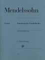 Felix Mendelssohn - Venetian Gondola Songs (Piano). By Felix Bartholdy Mendelssohn (1809-1847). Edited by Ernst Herttrich, Rudolf Elvers, and Ullrich Scheideler. For Piano. Henle Music Folios. Softcover. 28 pages. G. Henle #HN1172. Published by G. Henle.

In autumn 1830 Mendelssohn Bartholdy visited Venice whilst on a great European tour and was intoxicated by his impressions. He said of the local gondoliers: “The gondoliers are now crying out to one another again, and the lights are reflected deep in the water; one is playing the guitar and singing. It is a merry night”. Perhaps it was with this in mind that Mendelssohn wrote four Venetian Gondola Songs between 1830 and 1841.