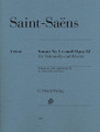 Camille Saint-Saëns - Violoncello Sonata No. 1 In C Minor Op. 32. (Violoncello and Piano With Marked and Unmarked String Parts). By Camille Saint-Saëns. Edited by Peter Jost. For Cello, Piano Accompaniment. Henle Music Folios. Softcover. 70 pages. G. Henle #HN1057. Published by G. Henle.

Saint-Saëns completed his first cello sonata in December 1872, immediately after finishing his first cello concerto (HL.51480711). This Urtext edition takes all surviving sources into account - for the first time ever.