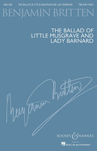 The Ballad of Little Musgrave and Lady Barnard by Benjamin Britten (1913-1976). For Choral (TBB). BH Secular Choral. 22 pages. Boosey & Hawkes #M051481705. Published by Boosey & Hawkes.

for male voices (T Bar B) and piano (Britten notes that this should be two pianos if performed by a large chorus)

Text: anon: from the Oxford Book of Ballads

Publisher: Boosey & Hawkes

Difficulty level: 2-3

This work had a curious genesis. Britten's stance as a conscientious objector in World War II is well known but his sympathies for those caught up in its ramifications were as deeply felt as anyone's. Written in the middle of the war years, this ballad was composed 'For Richard Wood and the musicians of Oflag VIIb - Germany'. Wood had organised a music festival at this officers' POW camp at Eichstätt, Bavaria between February and March 1943 and Britten's work was performed at seven of the concerts.The story tells of an unfaithful wife and her lover (Lady Barnard and little Musgrave) being discovered in flagrante delicto and murdered by the cheated husband, Lord Barnard. The music is wonderfully descriptive of the tale beginning with a plodding piano part and the prosaic opening of the tale. As the baritones and then the tenors join the fray, so intensity grows as the liaison between the two lovers is laid bare. A 'little tiny page' - Lady Barnard's footman - overhears the assignation made between the two, and he dashes off to spill the beans to his master who hastens to catch them red-handed. Musgrave thinks he hears Lord Barnard's hunting horn urging his horses to speed on. His mistress, however, encourages him to lie longer , thinking it is just a shepherd's horn. And so the die is cast. The ending is a moving slow threnody as Barnard laments the death of his wife, urging the gravediggers to put her on top of Musgrave as 'she comes from nobler kin'.

This is a wonderfully dramatic work which will be well within the capabilities of most reasonable choirs. It needs a group of singers who can sustain long-ish lines in the slower passages, and counter a possible tendency to flatness in these sections as well. Care should be taken over the balance between the three parts and especially over the division between the two bass parts. The ability (desire) to tell the story with a sense of involvement and of passion will make all the difference to a successful performance.

Duration: 10 minutes

Paul Spicer, Lichfield, 2011.

Minimum order 6 copies.