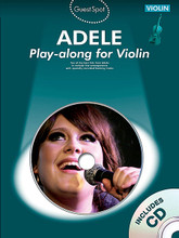 Adele - Guest Spot Series. (for Violin). By Adele. For Violin (Violin). Music Sales America. Softcover with CD. 32 pages. Music Sales #AM1005510. Published by Music Sales.

Step into the spotlight and play along with ten of the best hits from Adele. This pack includes a book with violin arrangements and a CD of “soundalike” backing tracks.

Song List:

    Someone Like You
    Make You Feel My Love
    Chasing Pavements
    Cold Shoulder
    Right As Rain
    Hometown Glory
    I'll Be Waiting
    Rolling In The Deep
    Set Fire To The Rain
    Turning Tables 