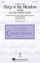 Deep in the Meadow (Lullaby) ((from The Hunger Games)). By Sting. By Simone Burnett, Suzanne Collins, and T Bone Burnett. Arranged by Mac Huff. For Choral (SATB). Contemporary Choral. 8 pages. Published by Hal Leonard.

From the breathtaking book series The Hunger Games, now also a film, this simple and beautiful lullaby expresses an emotional impact that truly touches the heart. Choirs of all ages will enjoy the pure melodies and rich harmonies of this setting sung by Katniss in the film and based on the recording by Sting. Available separately SATB, SAB, SSA and ShowTrax CD. Duration: ca. 3:20.

Minimum order 6 copies.