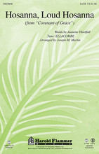 Hosanna, Loud Hosanna ((from Covenant of Grace)). Arranged by Joseph M. Martin. SATB. Harold Flammer Easter. Octavo. 12 pages. Published by Shawnee Press.

Uses: Palm Sunday

Scripture: Matthew 21:1-11; Mark 11:1-11; John 12:12-19

A cheerful rendition of the time-tested ELLACOMBE tune is set in a rolling 6/8 meter. The effect is compelling and one can almost see the swaying of palms and the celebrating crowds that followed Jesus into Jerusalem that first Palm Sunday. Effective with piano or the orchestration, this anthem makes a great processional or special music to observe the triumphal entry. Available separately: SATB, StudioTrax CD, Orchestration CD-ROM (Score & parts for Flute 1&2, Oboe, Clarinet 1&2, Bassoon, Horn 1&2, Trumpet 1, Trumpet 2&3, Trombone 1&2, Bass Trombone/Tuba, Timp, Perc 1&2, Harp, Violin 1, Violin 2, Viola, Cello, Double Bass). Duration: ca. 2:06.

Minimum order 6 copies.