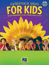 Sacred Vocal Solos for Kids. (With a CD of piano accompaniments). By Various. For voice and piano. Vocal Collection. Softcover with CD. 96 pages. Published by Hal Leonard.

30 songs of faith in easy arrangements. Includes: Amazing Grace • He's Got the Whole World in His Hands • Jesus Loves Me • Simple Gifts • and many more.