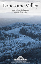 Lonesome Valley by Brad Nix. For Choral (SATB). Glory Sound. Octavo. 12 pages. Published by GlorySound.

Uses: Holy Week, Good Friday, Concert

Scripture: Isaiah 53:3-5; Luke 23:26; Philippians 2:7-8

One of the most original octavos you will ever experience, this gem is a rugged, newly composed spiritual. Primal in its impact, the anthem conveys the journey to the cross with a heavy heart. Optional foot stomps and dropped chains suggest the burden that weighed Jesus down on the road to Calvary. The bass section is featured as well as an idiomatic solo passage creating a deeply impacting moment for worship or concert usage. Duration: ca. 3:10.

Minimum order 6 copies.