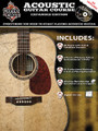 House of Blues Acoustic Guitar Course. For Guitar. Rock House. Softcover with DVD. Guitar tablature. 88 pages. Published by Hal Leonard.

The House of Blues and producers of The Rock House Method join together to bring you this accelerated acoustic guitar course designed to take you from the very first stages of beginner to intermediate player in no time. It's jam-packed with instruction that covers a complete spectrum of techniques and components for acoustic guitar. You will learn the parts of the guitar, proper hand position, tuning, open and full form chords, strum patterns, major & minor scales, song rhythms and the basics of finger picking. You will be playing complete song rhythms with the full band backing tracks.

This expanded edition features: redesigned packaging • updated and revised lessons • 8 new pages of lessons added • all audio tracks now available as download • and a PDF digital edition for portable devices when the product gets registered.