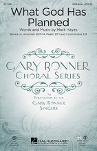 What God Has Planned. (Gary Bonner Choral Series). By Mark Hayes. SATB Divisi. Sacred Choral. 16 pages. Published by Hal Leonard.

Choirs will be thrilled to learn this new Mark Hayes work, which we proudly present as part of the Gary Bonner Choral Series. Available separately: SATB, ChoirTrax CD. Score and parts (fl 1, fl 2/picc, ob, cl, bn, tpt 1-3, hn 1-2, tbn 1-2, tbn 3/tba, perc 1-2, timp, hp, vn 1-2, va, vc, db) available as a CD-ROM and as a digital download. Duration: ca. 4:30.

Minimum order 6 copies.