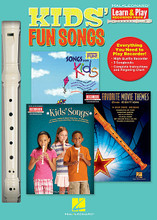 Kids' Fun Songs. (Learn & Play Recorder Pack). By Various. For Recorder. Recorder. Published by Hal Leonard.

This collection features three books packed with 40 songs kids love, plus a top-quality recorder on which to play them! Includes: The Addams Family Theme • Alley Cat Theme • Billy Boy • Camptown Races • The Candy Man • The Farmer in the Dell • He's a Pirate • Theme from Jurassic Park • Star Trek® The Motion Picture • Take Me Out to the Ballgame • and dozens more. Each book comes complete with instructions for playing the recorder, and a handy fingering chart.