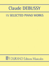15 Selected Piano Works by Claude Debussy (1862-1918). Edited by Alfonso Alberti. For Piano. Editions Durand. Softcover. 106 pages. Editions Durand #DF16048. Published by Editions Durand.

Includes Rêverie, Le petite nègre, Mazurka, Danse Bohémienne, La plus que lente, Valse Romantique, Deux Arabesques, Danse (Tarentelle Styrienne), and the six movements of Children's Corner. All are presented in a new engraving with introductory notes before each piece.