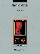 Mystic Dances by Jeff Frizzi. For Orchestra, String Orchestra (Score & Parts). Easy Music For Strings. Grade 2. Published by Hal Leonard.

For developing players, this piece is designed to engage all players on interesting melodic parts in a medium tempo, symphonic dance style. Set in solid E minor, your students will love the strong, modal harmonies and dramatic musical atmosphere.

Instrumentation:

- STRING BASS 2 pages

- VIOLIN 1 2 pages

- VIOLIN 2 2 pages

- VIOLIN 3 (VIOLA T.C.) 2 pages

- VIOLA 2 pages

- CELLO 2 pages

- FULL SCORE 8 pages