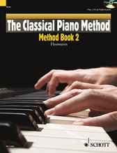 The Classical Piano Method - Method Book 2. (With CD of Performances and Play-Along Backing Tracks). For Piano/Keyboard. Schott. Softcover with CD. 104 pages. Schott Music #ED13382. Published by Schott Music.

Repertoire in Method Book 2 includes extracts and themes from: The Magic Flute (Mozart) • Waltz (Diabelli) • William Tell Overture (Rossini) • German Dance (Beethoven) • Swan Lake (Tchaikovsky) • The Blue Danube (Strauss) • Humming Song (Schumann) • Piano Sonata in A Major (Elgar) • The Moldau (Smetana) • Carmen (Bizet) • Piano Concerto No. 21 (Mozart) • Für Elise (Beethoven) • Prelude in C Major (Bach).