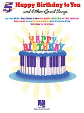 Happy Birthday to You and Other Great Songs by Various. For Piano/Keyboard. Five Finger Piano Songbook. Softcover. 40 pages. Published by Hal Leonard.

Ten classic kids tunes in great five-finger arrangements: Any Dream Will Do • Happy Birthday to You • Heart and Soul • Hi-Lili, Hi-Lo • If I Only Had a Brain • Peter Cottontail • Sing • The Syncopated Clock • We're Off to See the Wizard • When I Grow Too Old to Dream.