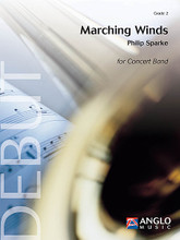 Marching Winds. (Grade 3 - Score and Parts). By Philip Sparke (1951-). For Concert Band. Anglo Music Concert Band. Grade 3. Anglo Music Press #AMP312010. Published by Anglo Music Press.

Marching Winds was commissioned by the Co-curricular Activities Branch of the Ministry of Education as one of the test pieces for the Singapore Youth Festival 2010 Central Judging. The work is in march form and an opening fanfare leads to the main theme, which is modal in character. A contrasting second theme, legato in style, leads to a climax before the main theme returns. Dur: 2:35 (Grade 3).

Instrumentation:

- FULL SCORE 24 pages

- PICCOLO 2 pages - FLUTE 2 pages - OBOE 2 pages - BASSOON 2 pages - EB CLARINET 2 pages - BB CLARINET 1 2 pages - BB CLARINET 2 2 pages - BB CLARINET 3 2 pages

- EB ALTO CLARINET 2 pages - BB BASS CLARINET 2 pages - EB ALTO SAXOPHONE 1 2 pages - EB ALTO SAXOPHONE 2 2 pages - BB TENOR SAXOPHONE 2 pages

- EB BARITONE SAXOPHONE 2 pages - BB TRUMPET 1 2 pages - BB TRUMPET 2 2 pages - BB TRUMPET 3 2 pages - F HORN 1 2 pages - F HORN 2 2 pages - TROMBONE 1 2 pages

- TROMBONE 2 2 pages - TROMBONE 3 2 pages - EUPHONIUM 2 pages - TUBA 2 pages - DOUBLE BASS 2 pages - PERCUSSION 1 2 pages - PERCUSSION 2 2 pages - PERCUSSION 3 1 page

- TIMPANI 1 page - BB EUPHONIUM TC 2 pages.