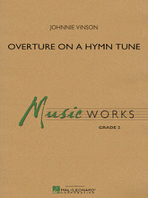 Overture on a Hymn Tune by Johnnie Vinson. For Concert Band (Score & Parts). MusicWorks Grade 2. Grade 2. Published by Hal Leonard.

Overture on a Hymn Tune is based on “The Old Ship Of Zion” which is found in the Early American Sacred Harp.

Instrumentation:

- FULL SCORE 20 pages

- FLUTE 2 pages - OBOE 2 pages - BASSOON 1 page - BB CLARINET 1 2 pages - BB CLARINET 2 2 pages - BB CLARINET 3 2 pages - EB ALTO CLARINET 1 page - BB BASS CLARINET 1 page

- EB ALTO SAXOPHONE 1 2 pages - EB ALTO SAXOPHONE 2 2 pages - BB TENOR SAXOPHONE 1 page - EB BARITONE SAXOPHONE 1 page - BB TRUMPET 1 2 pages - BB TRUMPET 2 2 pages

- F HORN 1 page - TROMBONE 1 page - BARITONE B.C. 1 page - BARITONE T.C. 1 page - TUBA 1 page - PERCUSSION 1 1 page - PERCUSSION 2 1 page - TIMPANI 1 page

- MALLET PERCUSSION 1 1 page - MALLET PERCUSSION 2 1 page - BASS 1 page.