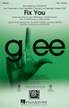 Fix You by Coldplay and Glee Cast. By Chris Martin, Guy Berryman, Jon Buckland, and Will Champion. Edited by Mark A. Brymer. Arranged by Adam Anders and Peer Astrom. For Choral (SAB). Pop Choral Series. 12 pages. Published by Hal Leonard.

From the Glee Season 3 episode “Asian F,” this Coldplay pop hit from 2005 was sung by Will Schuester (Matthew Morrison) with New Dimensions backup. The song explores themes of grief and comfort as it gradually builds to an emotional high point. Available separately SATB, SAB, SSA and ShowTrax CD. Rhythm section parts available as digital download. Duration: ca. 3:30.

Minimum order 6 copies.