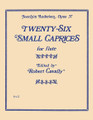 Twenty-Six Small Caprices, Op. 37 (for Flute). By Karl Joachim Andersen (1847-1909). Edited by Robert Cavally. For Flute. Robert Cavally Editions. Grade 3. 28 pages. Hal Leonard #B422. Published by Hal Leonard. 