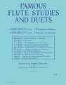 Famous Flute Studies and Duets (The Big Blue Book). Edited by Robert Cavally. For Flute. Robert Cavally Editions. Grade 4. 164 pages. Hal Leonard #B428. Published by Hal Leonard.

Compiled and revised by Robert Cavally

Contents:

- 24 Instructive Studies, Op. 30 (Andersen)

- 24 Etudes Techniques, Op. 63 (Andersen)

- Ballade and Dance of the Sylphs (Andersen)

- Whirlwind (Andersen)

- Two Sonatas for Two Flutes (W.F. Bach)

- Five Inventions for Two Flutes (J.S. Bach)

- Sonata in A Minor for Flute Alone (J.S. Bach)

- Allegro Spiritoso and Minuet for Two Flutes (Beethoven)

- Sonata in E Minor for Two Flutes (Locatelli)

- Etude de Concert on “Afternoon of a Faun” (Debussy)

- Six Sonatines for Two Flutes (Köhler)

- Three Duos Concertants for Two Flutes (Drouët)

- Andante and Scherzo (Ganne).