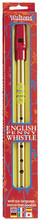 English Penny Whistle. (with Six Language Instruction Booklet). For Pennywhistle. Waltons Irish Music Instrument. Hal Leonard #WM1528. Published by Hal Leonard.

Learn your favorite national and international tunes on the simplest melody instrument in the world – the tin whistle! Available in the keys of D and C, Waltons' tin whistles are made from high-quality materials and finished to produce the perfect whistle sound that make them the best-selling tin whistles in Ireland. This single whistle pack comes with a leaflet featuring fully diagrammed instruction and many easy-to-play tunes for the beginner.