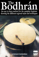 The Bodhrán. For Bodhrán Drum (BODHRAN). Waltons Irish Music Books. Book only. 28 pages. Hal Leonard #WM1001. Published by Hal Leonard.

This practical introduction to the bodhrán differs from the average instruction book in several ways. First, it offers several methods of playing, each of them handed down in regional styles throughout Ireland. It also includes a commentary on contemporary developments in performance technique. An original system of notating bodhran beats is introduced. The idea of “random play” is used to allow the learner to uncover the skill rather than grapple with it. The material in this book will be if invaluable assistance to any aspiring player of the instrument and to everyone interested in traditional Irish music.