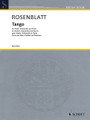 Tango. (Piano Trio). By Alexander Rosenblatt. For Piano Trio (Score & Parts). Schott. Schott Music #ED21310. Published by Schott Music.

Moscow-born composer Alexander Rosenblatt (b.1956) loves to blur the rigid barriers between classical and jazz music. Tango is a challenging and exciting piece, which deliberately puts the possibilities of performance and sound to the extreme.