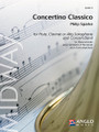 Concertino Classico for Flute and Concert Band. (Grade 4 - Score and Parts). By Philip Sparke (1951-). For Concert Band, Flute. Anglo Music Concert Band. Grade 4. Anglo Music Press #AMP288010. Published by Anglo Music Press.

In 2008, composer Philip Sparke published the latest volume of his instrumental books, Super Solos. Young German flautist Meinhard Drescher was so taken with these solos that his father secretly commissioned the composer to arrange three of the solos (Little Overture, Berceuse and Moto Perpetuo) into a mini-concerto for flute and concert band, which was presented to Meinhard as a 16th birthday present. Concertino Classico is in the standard quick-slow-quick concerto form and can be played by flute, clarinet or alto saxophone. Dur: 7:15 (Grade 4).

Instrumentation:

- FULL SCORE 40 pages

- BB SOLO CLARINET 4 pages - FLUTE/OPT. PICCOLO 3 pages - SOLO FLUTE 4 pages - OBOE 2 pages - BASSOON 4 pages - EB CLARINET 2 pages - BB CLARINET 1 4 pages - BB CLARINET 2 4 pages

- BB CLARINET 3 3 pages - EB ALTO CLARINET 3 pages - BB BASS CLARINET 3 pages - SOLO EB ALTO SAXOPHONE 4 pages - EB ALTO SAXOPHONE 1 3 pages - EB ALTO SAXOPHONE 2 3 pages

- BB TENOR SAXOPHONE 3 pages - EB BARITONE SAXOPHONE 4 pages - BB TRUMPET 1 2 pages - BB TRUMPET 2 3 pages - BB TRUMPET 3 3 pages - F HORN 1 4 pages - F HORN 2 4 pages

- TROMBONE 1 3 pages - TROMBONE 2 3 pages - TROMBONE 3 2 pages - EUPHONIUM 4 pages - BB EUPHONIUM TC 4 pages - TUBA 4 pages - PERCUSSION 1 4 pages - PERCUSSION 2 2 pages

- PERCUSSION 3 2 pages - TIMPANI 2 pages - DOUBLE BASS 4 pages.