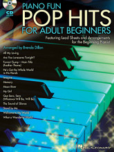 Piano Fun - Pop Hits for Adult Beginners arranged by Brenda Dillon. For Piano/Keyboard. Educational Piano Library. Softcover with CD. 40 pages. Published by Hal Leonard.

Piano Fun - Pop Hits for Adult Beginners is a collection of lead sheets and arrangements for the beginning pianist who has learned to read music and wants to play easy arrangements of familiar melodies. The CD features beautifully orchestrated accompaniments for every song and is playable on any CD player. It is also MIDI-enhanced so Mac and PC users can adjust the recording to any tempo without changing the pitch. Songs: All My Loving • Are You Lonesome Tonight? • Forrest Gump – Main Title (Feather Theme) • He's Got the Whole World in His Hands • Imagine • Memory • Moon River • My Girl • Que Sera, Sera • The Sound of Silence • Stand By Me • Welcome to My World • What a Wonderful World. Pefect for RMM (recreational music making) programs!