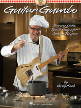 Guitar Gumbo. (Savory Licks, Tips & Quips for Serious Players). For Guitar. Guitar Educational. Softcover with CD. Guitar tablature. 56 pages. Published by Hal Leonard.

Discover a variety of guitar playing topics with internationally renowned clinician and instructor Greg Koch! Learn warm-ups, picking, sweeps, music theory, and more – in blues, country & rock styles. The accompanying CD contains 81 demonstration tracks.