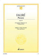 Pavane, Op. 50 (Oboe and Piano). By Gabriel Fauré and Gabriel Faur. Arranged by Wolfgang Birtel. For Oboe, Piano Accompaniment. Schott. Softcover. 16 pages. Schott Music #ED09920. Published by Schott Music.

Fauré's well-known romantic, melancholy melody can now be played in a fresh arrangement for oboe and piano.