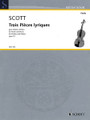 Trois Pièces Lyriques, Op. 73. (Violin and Piano). By Cyril Scott (1879-1970). For Violin, Piano Accompaniment. Schott. Softcover. 32 pages. Schott Music #VLB163. Published by Schott Music.

Composed in 1910, Scott's opus 73 was dedicated to violinist friend Paul Stoeving, a professor at the Guildhall School of Music. Includes: I. Élegie, II. Romance, and III. Valse triste.