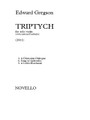 Triptych. (Solo Violin with optional bodhran). By Edward Gregson. For Violin, Bodhran Drum. Music Sales America. Softcover. Novello & Co Ltd. #NOV121726. Published by Novello & Co Ltd.

In three movements: 1. A Dionysian Dialogue, 2. Song to Aphrodite, 3. Celtic Bacchanal.