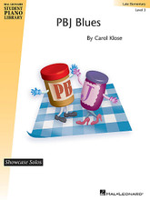 PBJ Blues. (Showcase Solos, Late Elementary - Level 3). By Carol Klose. For Piano/Keyboard. Educational Piano Library. Late Elementary. 4 pages. Published by Hal Leonard.

The bluesy swing style and tasty lyrics go together like peanut butter and jelly! Perfect piece for the late-elementary student who wants to have fun while learning some blues basics.