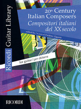 20th Century Italian Composers (Guitar). By Various. Edited by Frédéric Zigante and Fr. For Guitar. MGB. Softcover. 76 pages. Ricordi #R140712. Published by Ricordi.

Nine intermediate-level pieces by Bettinelli, Castelnuovo-Tedesco, Malipiero, Petrassi, Respighi, and others.