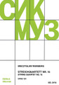 Mieczslaw Weinberg - String Quartet No. 15, Op. 124 by Mieczyslaw Weinberg. For String Quartet (Score & Parts). String. Softcover. 96 pages. Sikorski #SIK2415. Published by Sikorski.

Composed in 1980. Nine movements. ca. 26 minutes.