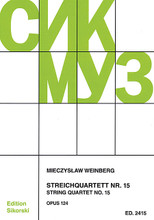 Mieczslaw Weinberg - String Quartet No. 15, Op. 124 by Mieczyslaw Weinberg. For String Quartet (Score & Parts). String. Softcover. 96 pages. Sikorski #SIK2415. Published by Sikorski.

Composed in 1980. Nine movements. ca. 26 minutes.