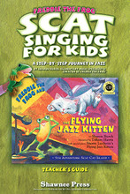 Scat Singing for Kids. (A Step-By-Step Journey in Jazz). By Sharon Burch. For Choral, Vocal (TEACHER). Resource. 32 pages. Published by Hal Leonard.

The Scat Singing for Kids teacher's guide contains a detailed step-by-step process that creates a 'safe zone' and leads the most insecure student to uninhibited scattin' fun! Scat singing is the easiest way for kids to begin developing their jazz chops, but singing nonsense syllables as a soloist can be unnerving. Freddie the Frog® and the Flying Jazz Kitten storybook introduces kids to scat singing. The teacher's guide extends the learning with group scatting, flashcard instruction, scatting partners and classroom rhythm instruments. This teacher's guide is available separately or in the Teacher Jazz Set along with the Flying Jazz Kitten storybook and Scat Word Flashcard Set 5.