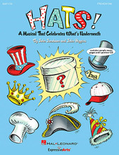 Hats! (A Musical That Celebrates What's Underneath!). By John Higgins and John Jacobson. For Choral (PREV PAK). Expressive Art (Choral). 4 pages. Published by Hal Leonard.

Grab your hat! It's time to party! Hats of all shapes and sizes take over the stage when a group of milliners help Hatless Hank find the perfect hat. Clever rhyming script and song writing explore all kinds of hats, their uses and the people who wear them. A surprise awaits the audience when Ima Milliner appears in her own remarkable, stupendous, contagious hat of all hats! Discover that it's not the hat that makes a person special, but what's underneath! From hilarious to heart-warming, this 20-minute musical, for young performers in Grades K-3, entertains and educates with five original songs and a script featuring over 30 speaking parts. The enhanced Teacher Edition with Singer CD-ROM includes piano/vocal arrangements with choreography, helpful production guide with staging and costume suggestions, teaching objectives linked to the National Standards for each song, PLUS reproducible singer parts on the enclosed CD-ROM. Available separately: Teacher/SGR CD-ROM, Preview CD, Preview Pak, Performance/Accompaniment CD, and a Classroom Kit with Teacher/Singer and Performance/Accompaniment CD for extra value! Duration: ca. 20 minutes. Suggested for grades K-3.

Song List:

    Uncle Sam Is Who I Am
    The Perfect Hat For Me
    My Head, My Heart
    Let's Party
    Keep Your Head In The Game
