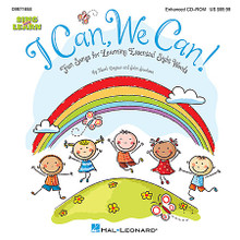 I Can, We Can! (Fun Songs for Learning Essential Sight Words). By John Jacobson and Mark A. Brymer. For Choral (CD-ROM). Collections. CD-ROM. Published by Hal Leonard.

Reading is one of the most critical skills taught in school. An essential goal in developing this skill is making sure students are completely proficient with Sight Words. The popular “Sing and Learn” series from Hal Leonard presents I Can, We Can - a creative and motivational resource that uses music to reinforce the learning of essential sight words. The Activity Songbook/Listening CD features reproducible song melodies, movement suggestions, activities and games - all presented in a sequential teaching format. Reproducible song pictures with highlighted Sight Words and illustrations are also included for additional learning reinforcement. The enclosed Listening CD provides song recordings to listen and sing-along. A CD-ROM is also available, either separately or in a Classroom Kit with the Activity Songbook/Listening CD. This Enhanced CD-ROM includes song recordings with singers and without, and printable PDFs of singer melodies, full color song pictures, piano accompaniments, activities and artwork. Fun learning through music! Available separately: Activity Songbook/Listening CD, Enhanced CD and Classroom Kit. Lessons and activities by Elizabeth Shier, with special thanks to Sarah Giordano for her creative input. Suggested for grades PreK-1.

Song List:

    Play With Me
    A Rainbow
    Go To The Zoo
    I Can, We Can
    I Have A Name
    I Like To Ride
    I Roll The Ball
    In My Backpack
    L-i-k-e
    We Go!
    We Like To Move
    What Is This For? 
