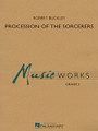 Procession of the Sorcerers by Robert Buckley. For Concert Band (Score & Parts). MusicWorks Grade 3. Grade 3. Published by Hal Leonard.

Imagine a colorful procession of magical and mythical characters and creatures. Imagine wizards and witches; jesters and jugglers; magicians and minstrels; gargoyles and goblins. Imagine brightly decorated wagons drawn by unicorns with stilt walkers and acrobats on unicycles. Imagine them all moving past in a stately procession heading towards Merlin's enchanted castle in the distance! Unique and descriptive, this marvelous work includes optional parts for choir (or synthesizer) for added enhancement and dramatic effect. Dur: 3:30.

Instrumentation:

- CHORUS 1 page - FULL SCORE 16 pages - PICCOLO 1 page - FLUTE 1 page - OBOE 1 page - BASSOON 2 pages - BB CLARINET 1 2 pages - BB CLARINET 2 2 pages - BB CLARINET 3 2 pages

- BB BASS CLARINET 1 page - EB ALTO SAXOPHONE 1 2 pages - EB ALTO SAXOPHONE 2 2 pages - BB TENOR SAXOPHONE 2 pages - EB BARITONE SAXOPHONE 1 page - BB TRUMPET 1 2 pages

- BB TRUMPET 2 1 page - BB TRUMPET 3 1 page - F HORN 1 1 page - F HORN 2 1 page - TROMBONE 1 1 page - TROMBONE 2 1 page - TROMBONE 3 1 page - EUPHONIUM BC 2 pages

- EUPHONIUM TC 2 pages - TUBA 1 page - STRING BASS 1 page - PERCUSSION 1 1 page - PERCUSSION 2 1 page - PERCUSSION 3 1 page - TIMPANI 1 page - MALLET PERCUSSION 1 page.