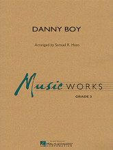 Danny Boy arranged by Samuel R. Hazo. For Concert Band (Score & Parts). MusicWorks Grade 3. Grade 3. Published by Hal Leonard.

With chordal harmonies that can only be described as rich and luxurious, this timeless Irish ballad is presented here in a marvelous and engaging setting guaranteed to make everyone feel good. Warm chords and Hazo's unique treatment of emotion-packed suspensions help make this a guaranteed favorite for years to come. Already a proven winner with honor bands and festivals, Samuel Hazo's Danny Boy.