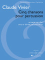 Cinq Chansons Pour Percussion - Arr. For Two Or Three Percussionists - Playing Score. Boosey & Hawkes Scores/Books. 32 pages. Boosey & Hawkes #M051106226. Published by Boosey & Hawkes.