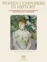 Women Composers in History (18 Intermediate Works by 8 Composers Piano). By Various. Edited by Gail Smith. For Piano. Misc. Softcover. 64 pages. Published by Hal Leonard.

Includes music by Amy Marcy Beach, Teresa Carreño, Cécile Chaminade, Louise Dumont Farrenc, Fanny Mendelssohn Hensel, Margaret Ruthven Lang, Clara Gottschalk Peterson, and Clara Schumann. With composer biographies.

Song List:

    Canoeing
    Sliding On Ice
    Secrets
    Twilight
    Etude In A Minor
    Etude In C Major
    Starlight
    Gavotte In D Minor
    Waltz In C Major
    Le Sommeil De L'enfant (Berceuse), Op. 35
    Gavotte In A Minor
    Gigue In C Major
    Rigaudon In A Minor
    Impromptu In B Minor
    Andante Con Espressione
    Fugue In E-flat Major
    Staccato Polka
    Polonaise In C Major
    Scherzo In G Major