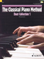 The Classical Piano Method - Duet Collection 1. For Piano/Keyboard. Schott. Piano method. Collection with listening/accompaniment CD. 64 pages. Schott Music #ED13439. Published by Schott Music.

The Classical Piano Method is ideal for adults and young people looking to learn the piano from scratch, or for those returning to the piano after a substantial break from playing. You will learn traditional, classic technique, and will be introduced to interesting, varied and well-known classical pieces right from the outset. The method is friendly and is carefully designed to progress in small manageable steps, beginning with simple fingering patterns and exercises, moving onto some of the most beautiful melodies and pieces from the baroque, classical and romantic eras: such as Ode to Joy * Für Elise * and the Blue Danube Waltz.

This duet collection provides 26 fun duets explicitly linked to the levels of progression (starting with beginners) found in Method Book 1. It comes with a CD so you can listen to all the pieces performed on a grand piano by professional concert pianists. The CD also contains the accompaniments alone, so that you can play your part along as a duet with the CD! The duets are drawn mainly from the classical repertoire, and also include a number of modern pieces in interesting and varied arrangements, with straightforward accompaniments ideal for a teacher or friend.