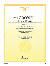 To a Wild Rose (from Woodland Sketches, Op 51, No. 1 Viola and Piano). By Edward MacDowell (1861-1908). Arranged by Wolfgang Birtel. For Viola, Piano Accompaniment. Schott. Softcover. 5 pages. Schott Music #ED09908. Published by Schott Music.

Composed in 1896, while MacDowell was in Boston, Woodland Sketches are among the best known of the American composers piano works. The famous first piece from opus 51, “To a Wild a Rose,” has been adapted here in solo instrumental arrangements for E-flat saxophone and viola with piano accompaniment.