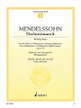 Wedding March - Op. 61, No. 9 from A Midsummer Night's Dream (Oboe and Piano). By Felix Bartholdy Mendelssohn (1809-1847). Arranged by Wolfgang Birtel. For Oboe, Piano Accompaniment (Score and Solo Part). Schott. Softcover. 16 pages. Schott Music #ED09935. Published by Schott Music.

A wedding without a famous wedding march – unimaginable! Wagner's 'Bridal Chorus' from 'Lohengrin' and Mendelssohn's 'Wedding March' from the incidental music of 'A Midsummer Night's Dream' vie for the favour of bridal couples and wedding parties. If, however, the music shall be festive, Mendelssohn's background music for the wedding ceremony remains first choice. In order that the march cannot only be performed with the organ but also with a melodic instrument with piano (or organ) accompaniment, the present editions provide easy-to-play arrangements.